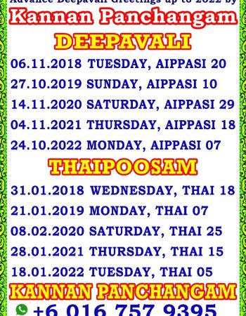 Kannan Panchangam, Astrology