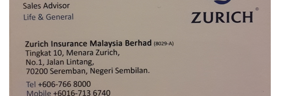 Zurich Sales adviser